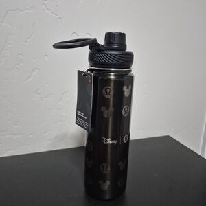 LuluLemon X Disney Black Waterbottle W/Dark Grey Accents